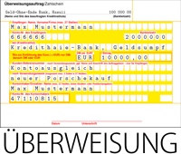 &Uuml;berweisung